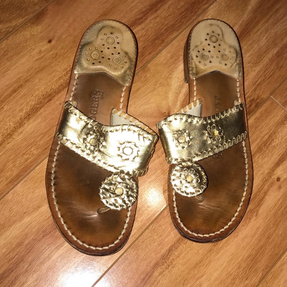 Gold Jack Rogers Size 7!